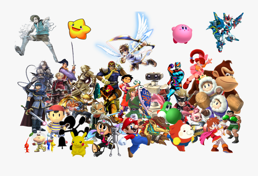 Nintendo Characters Transparent Background, Transparent Clipart