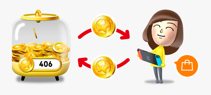 Free Nintendo Gold Points, Transparent Clipart