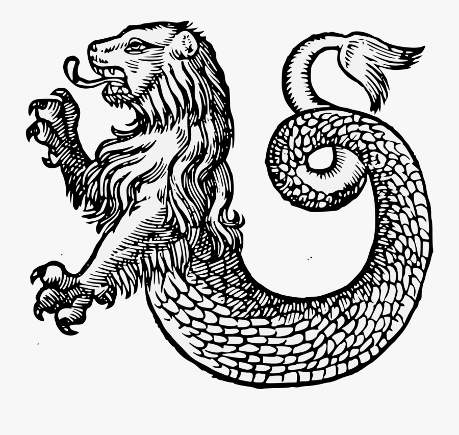 Heraldic Sea Lion Png, Transparent Clipart