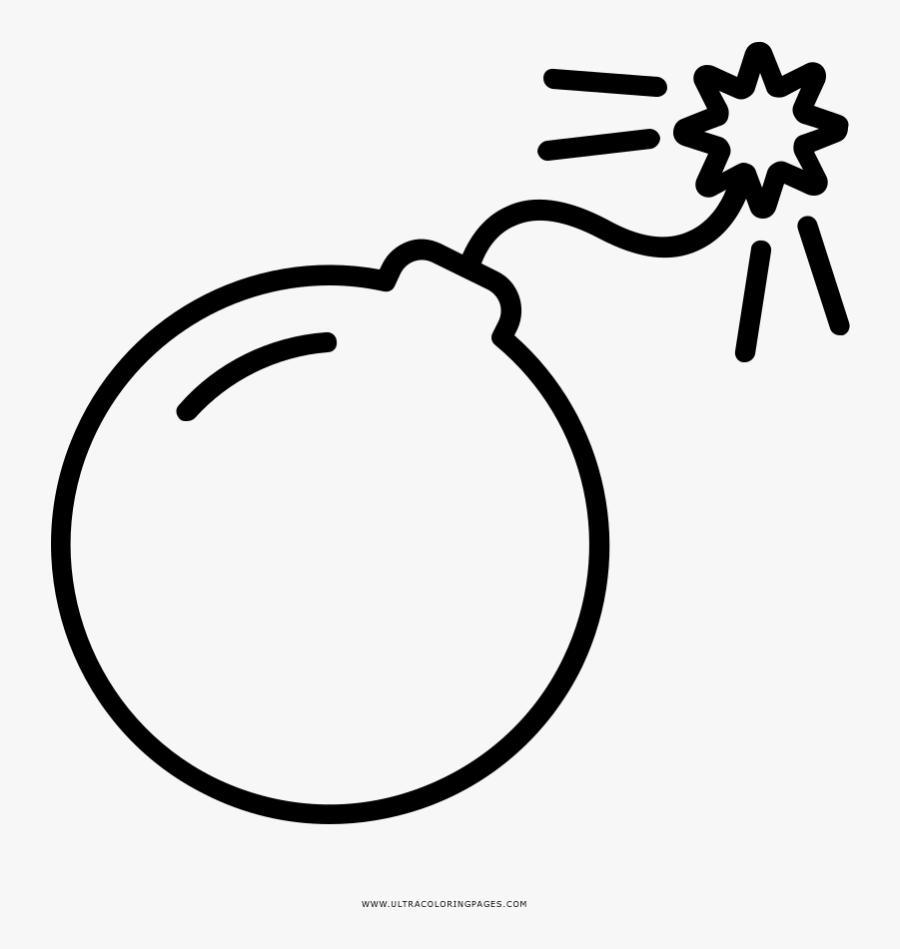Pachuca Drawing Bomb - Bomba Dibujo Para Colorear, Transparent Clipart