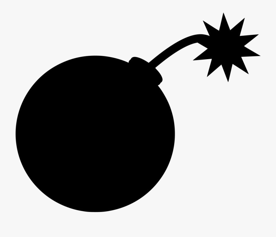 Transparent Explosion Clipart Black And White - Bomb Svg, Transparent Clipart