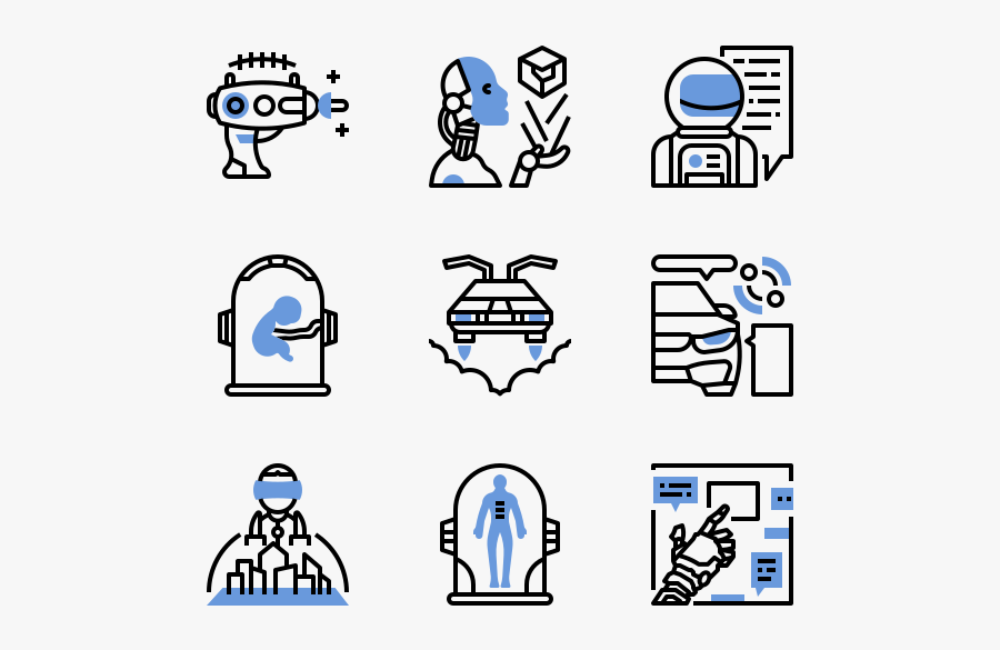 Futuristic Technology - Business Icon Vector Png, Transparent Clipart