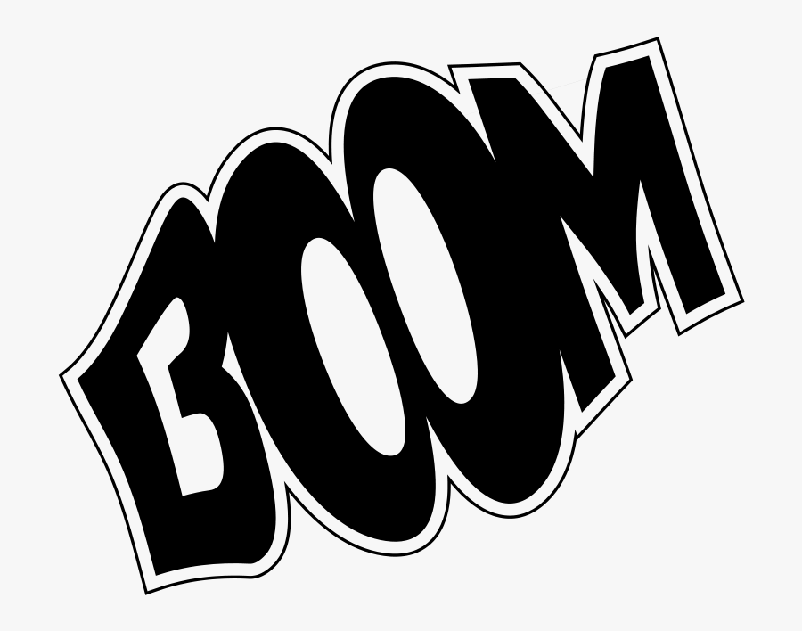 Weather Icon - Black And White Boom, Transparent Clipart