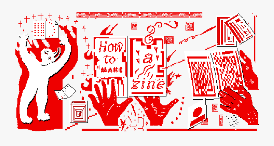 Zine Making, Transparent Clipart
