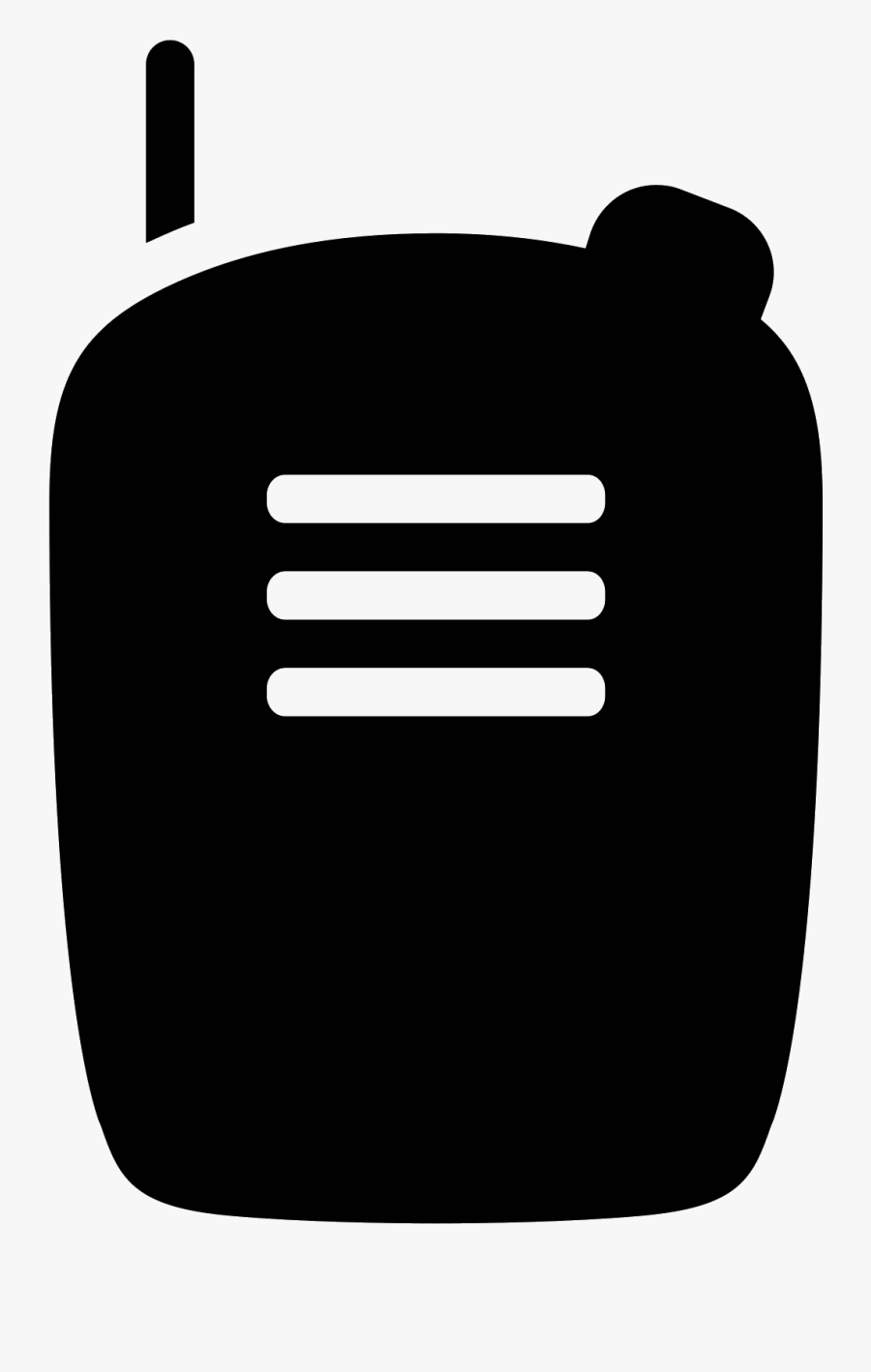 Walkie Talkie Filled Icon, Transparent Clipart