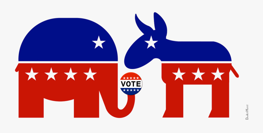 Election Day 2017 Gives Hope For The Future Of America - Democrat Vs Republican Icon, Transparent Clipart