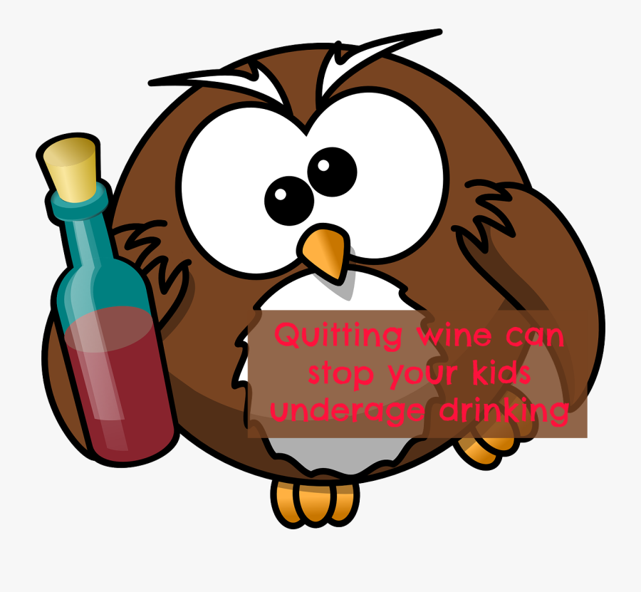 Cartoon Owl Party, Transparent Clipart