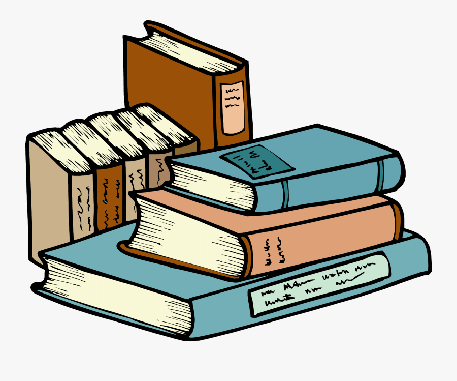 Image Of Books And Reading - Stack Of Books Clipart, Transparent Clipart