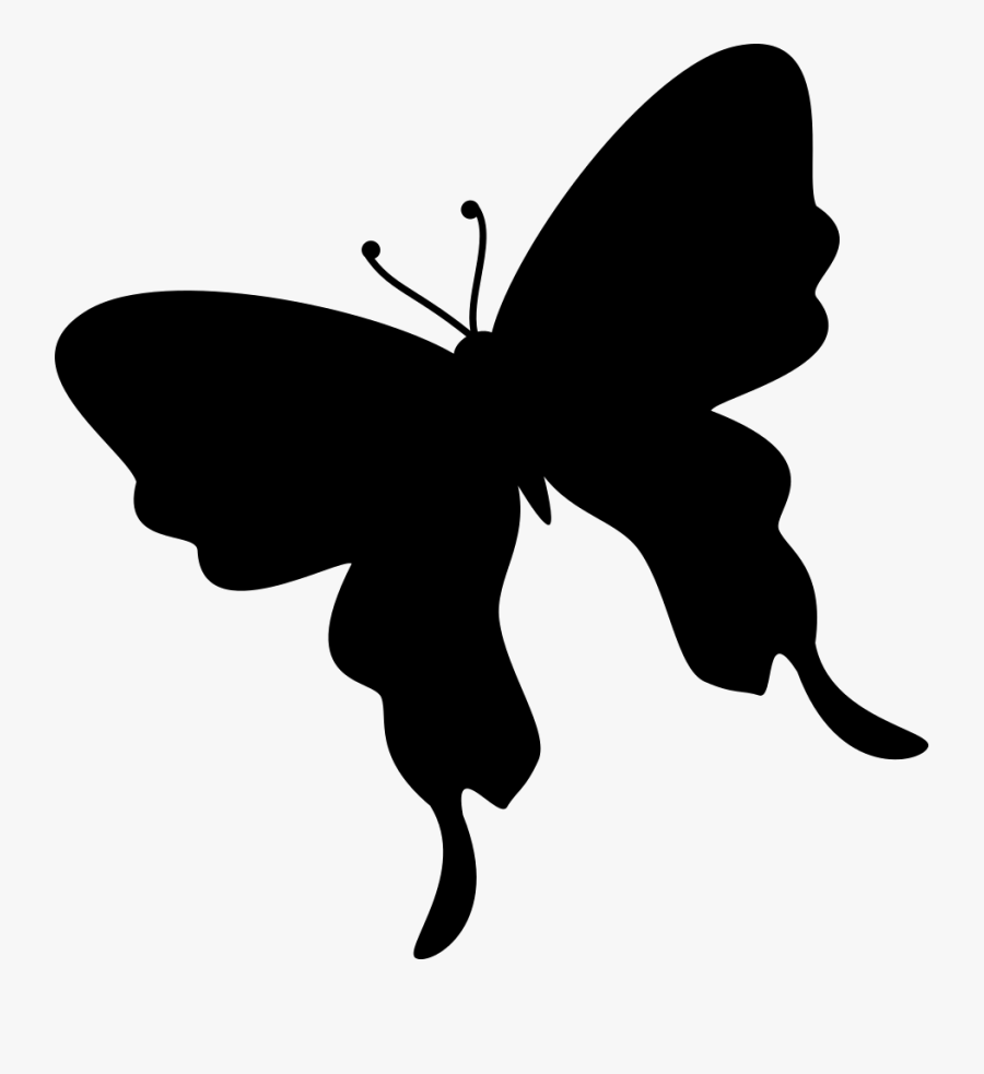 Butterfly Insect Silhouette Moth - Silhouetted Moths, Transparent Clipart