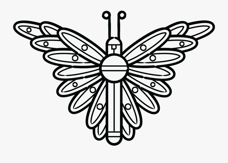 Collection Of Free Moth Drawing Symbol Download On - Fur Eagle Clipart Black And White, Transparent Clipart