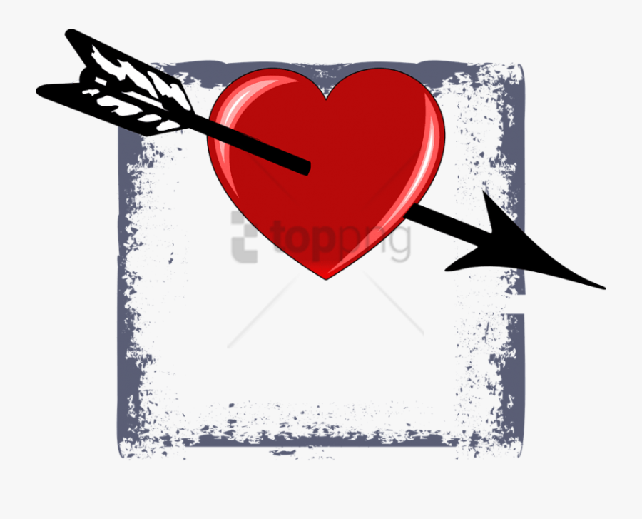 Weapon,heart,clip Art,darts,graphic Design,symbol,art - Arrow San Valentin, Transparent Clipart