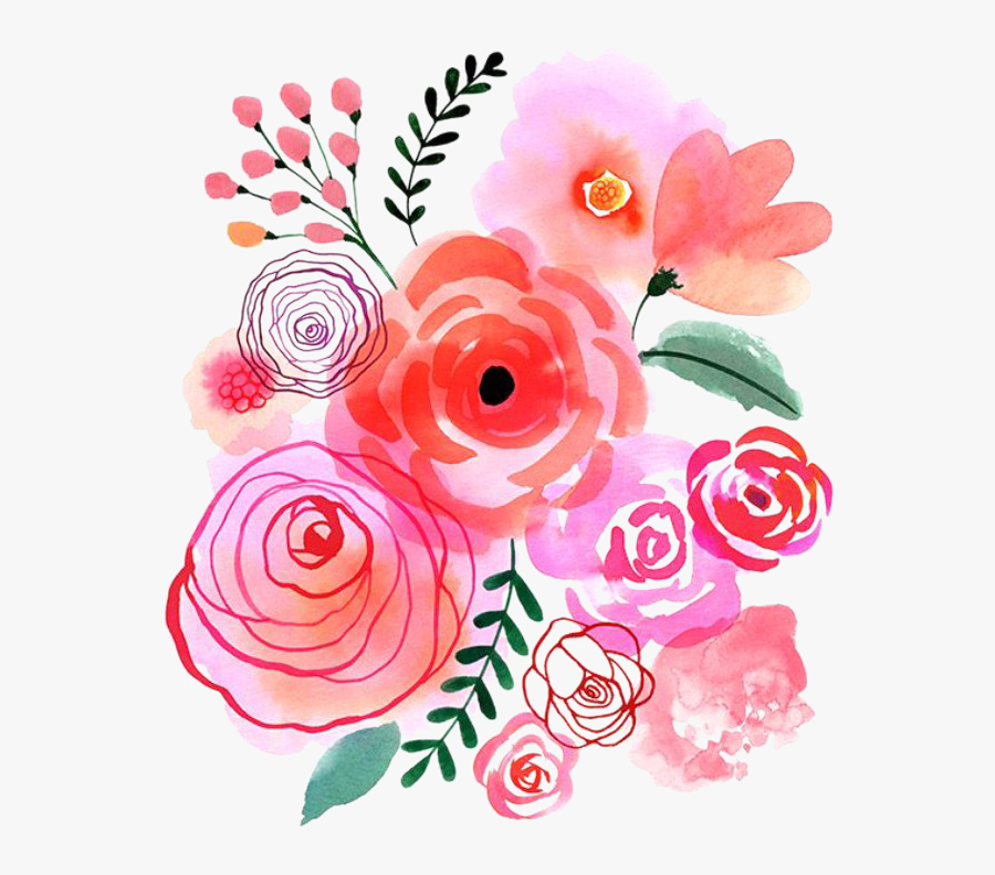 Watercolor Flower Bouquet , Transparent Cartoons - Transparent Background Watercolor Flowers Clipart, Transparent Clipart