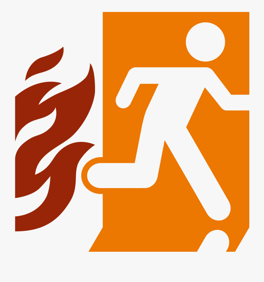 Transparent Drill Clipart Black And White Hanging Fire Exit Signs