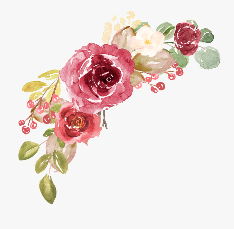 Flower Png Transparent - Watercolor Floral Transparent Background, Transparent Clipart