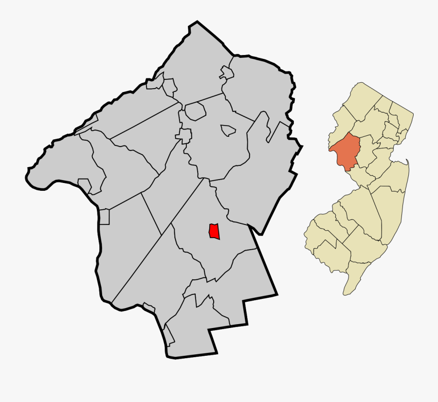 Map Of Lebanon Township Nj, Transparent Clipart