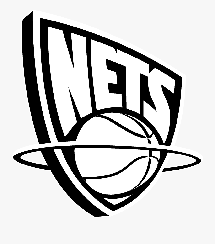 New Jersey Nets Logo Black And White - Brooklyn Nets Old Logo, Transparent Clipart