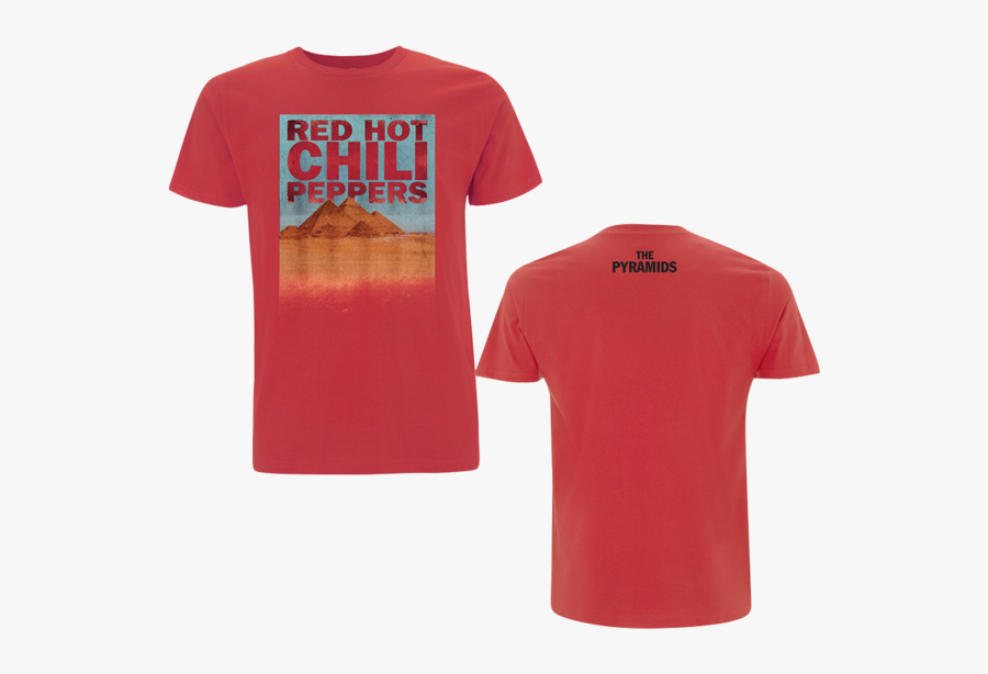 Men"s The Pyramids Of Giza Red T-shirt - Active Shirt, Transparent Clipart