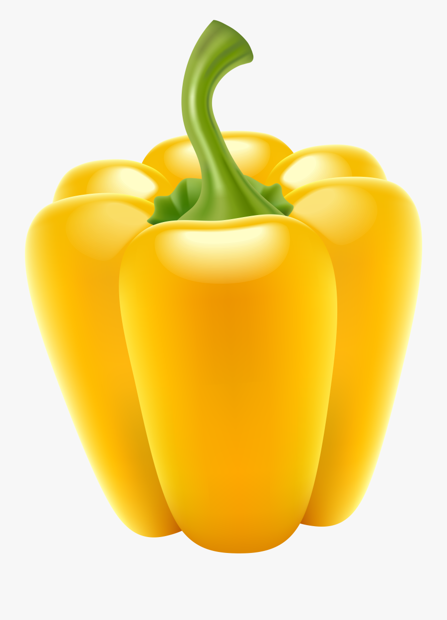 Bell Pepper Plant Png - Dibujo De Pimientos Amarillos, Transparent Clipart