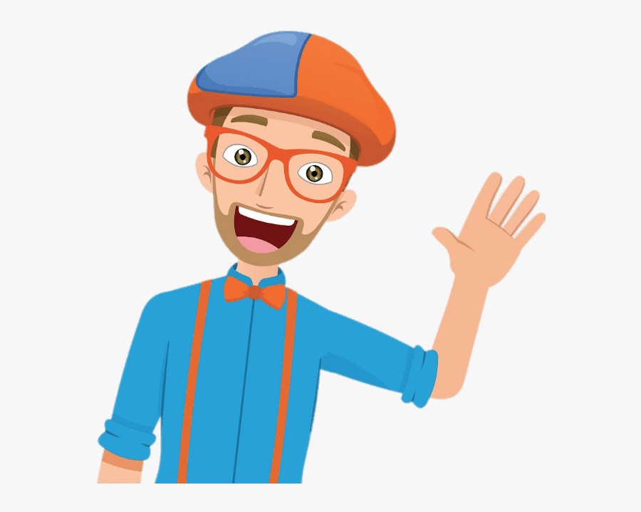 Blippi Waving - Cartoon Blippi, Transparent Clipart