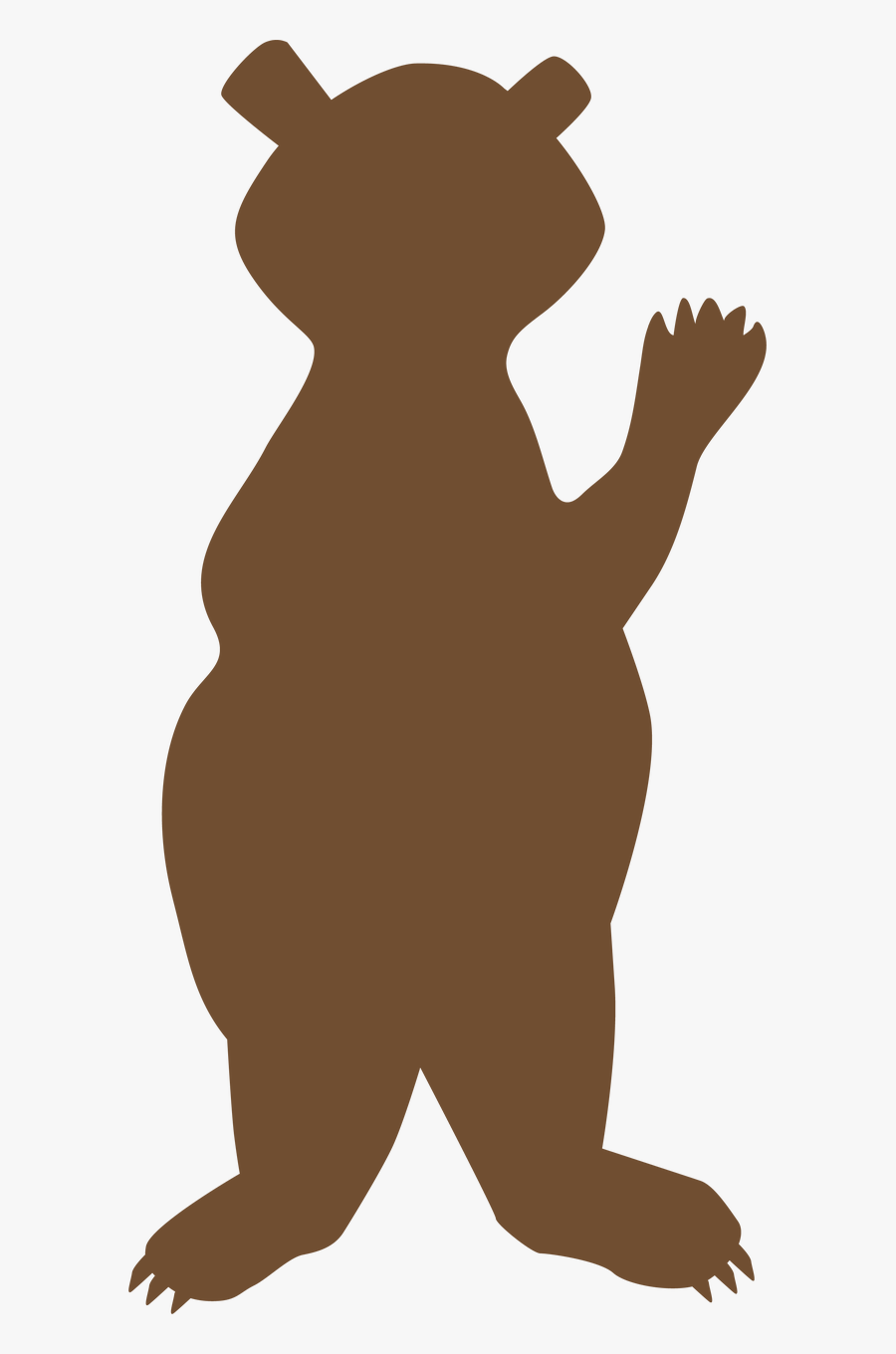 Waving Bear Svg Cut File - Waving Bear Clipart Png, Transparent Clipart