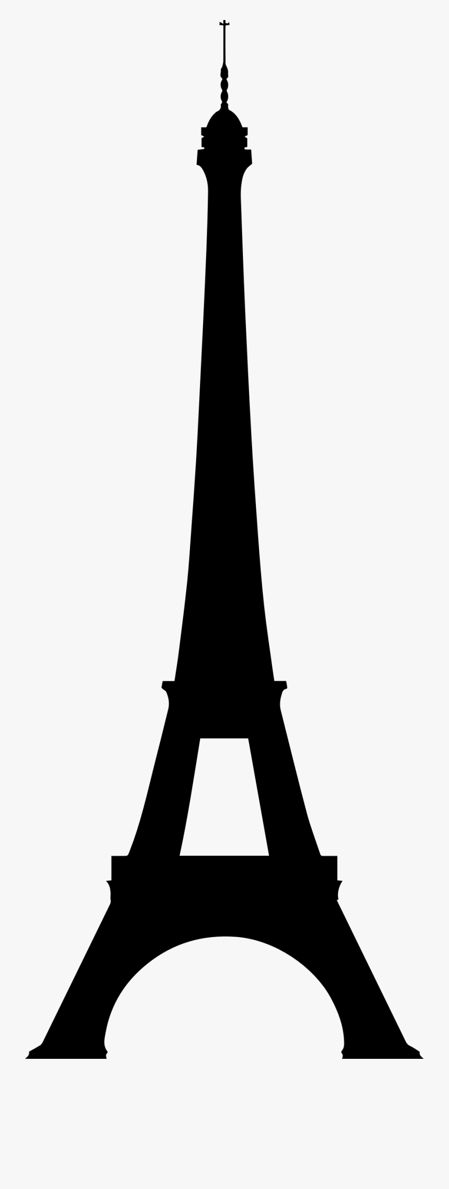 Eiffel Tower Silhouette - Eiffeltoren Silhouette, Transparent Clipart