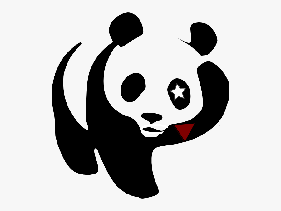 Panda Black And White, Transparent Clipart