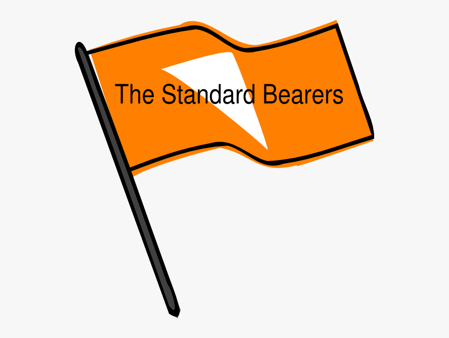 Waving Orange Flag Svg Clip Arts, Transparent Clipart