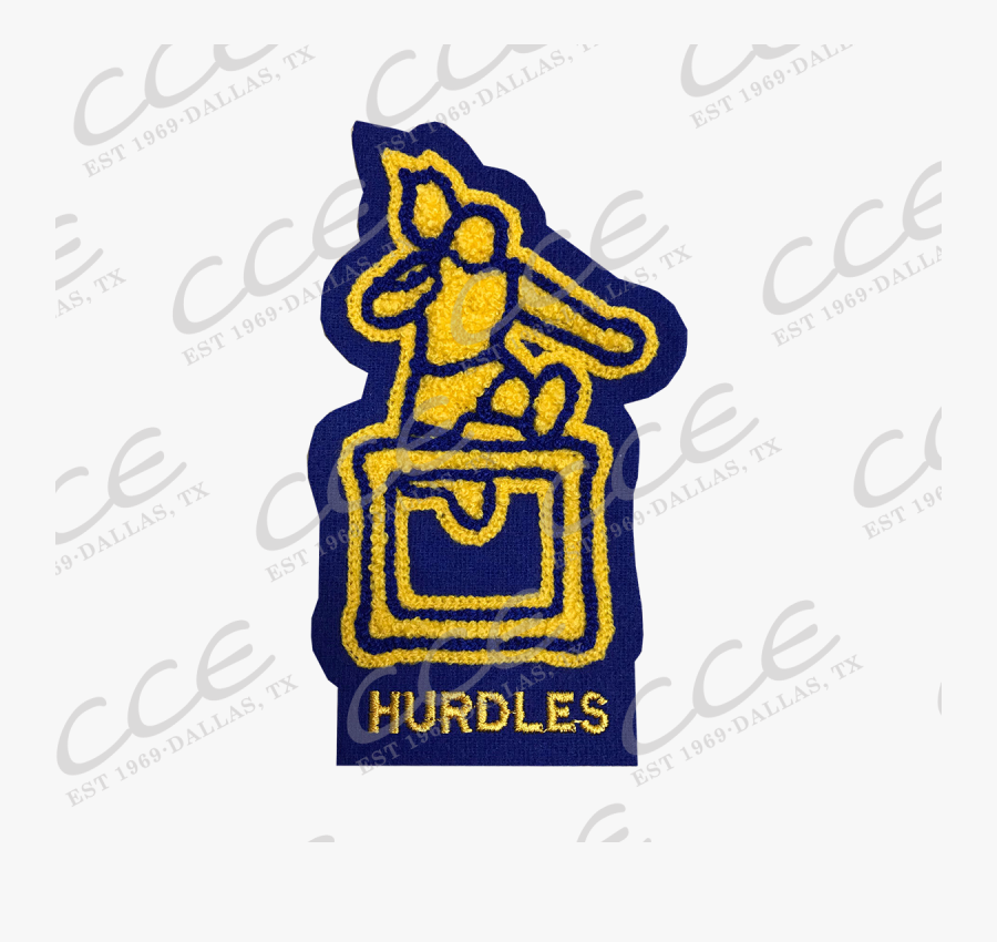 Female Hurdler Sleeve Patch - Emblem, Transparent Clipart