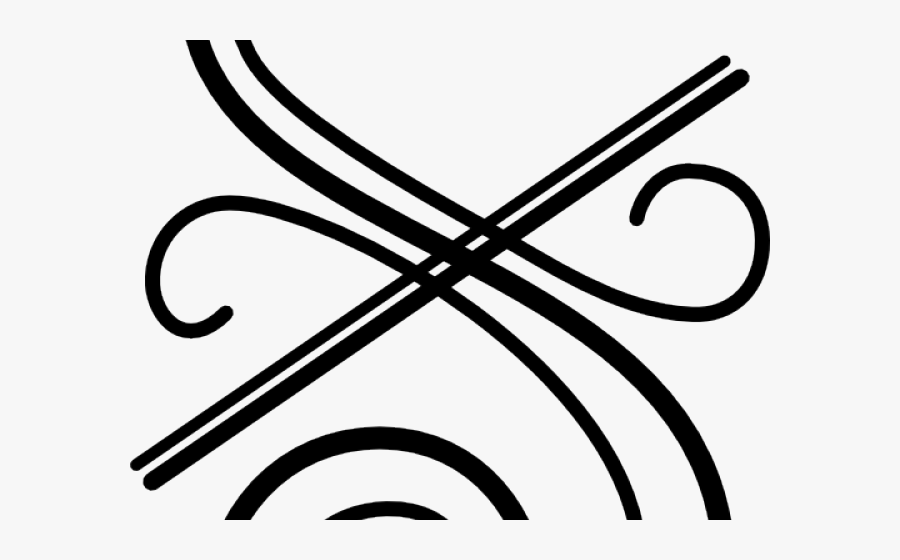 Flourish Clipart Squiggle - Clip Art, Transparent Clipart