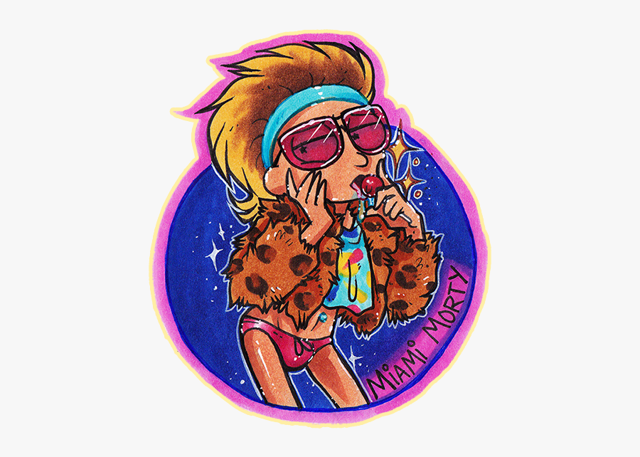 ,倒 レ Pocket Mortys Rick Sanchez Miami Art Cartoon Fictional - Funko Pop Miami Morty, Transparent Clipart