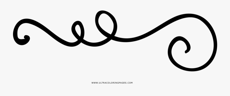 Squiggle Coloring Page - Line Art, Transparent Clipart