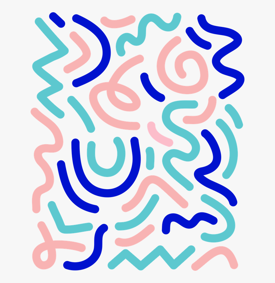 80s Transparent Squiggles - Squiggle 80s, Transparent Clipart