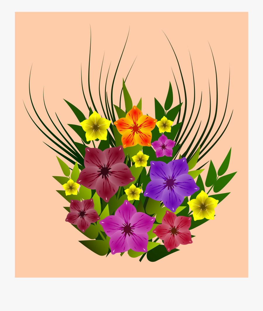 Simple Flowers Clip Arts - Flower, Transparent Clipart