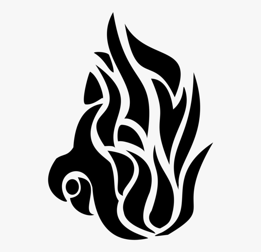 Transparent White Flame Png - Tribal Tattoo Designs Fire, Transparent Clipart