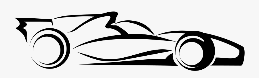 Car Auto Racing Vector Transprent Png Free - Drawing Indy Race Car, Transparent Clipart