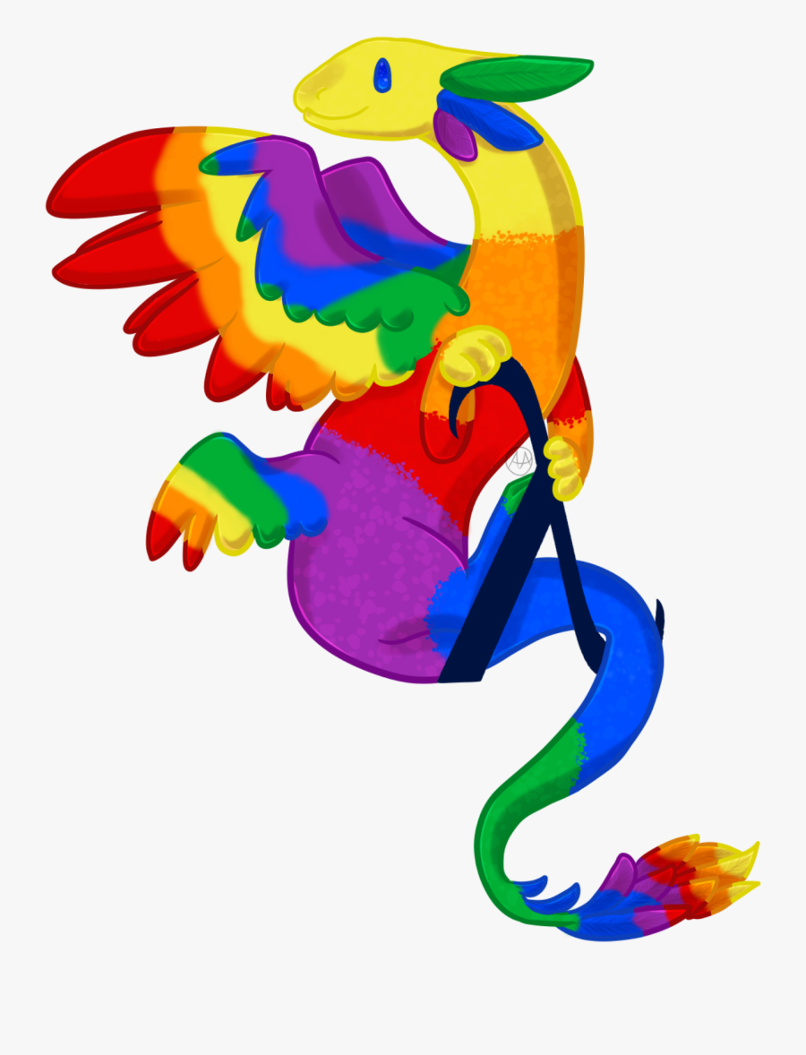 Rainbowdragon - Cartoon, Transparent Clipart