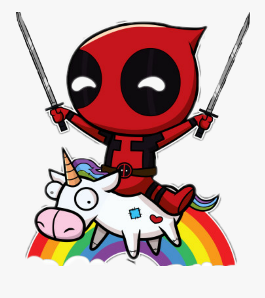 Deadpool Sticker - Deadpool Unicorn Png, Transparent Clipart