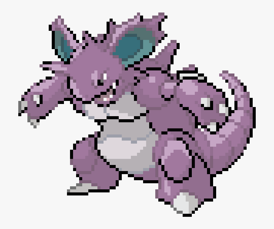 Arts,illustration,clip Art,fictional Character - Shiny Nidoking Gif Transparent, Transparent Clipart