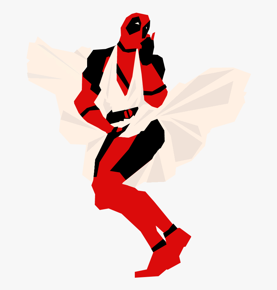 Comic Deadpool Pop Art, Transparent Clipart