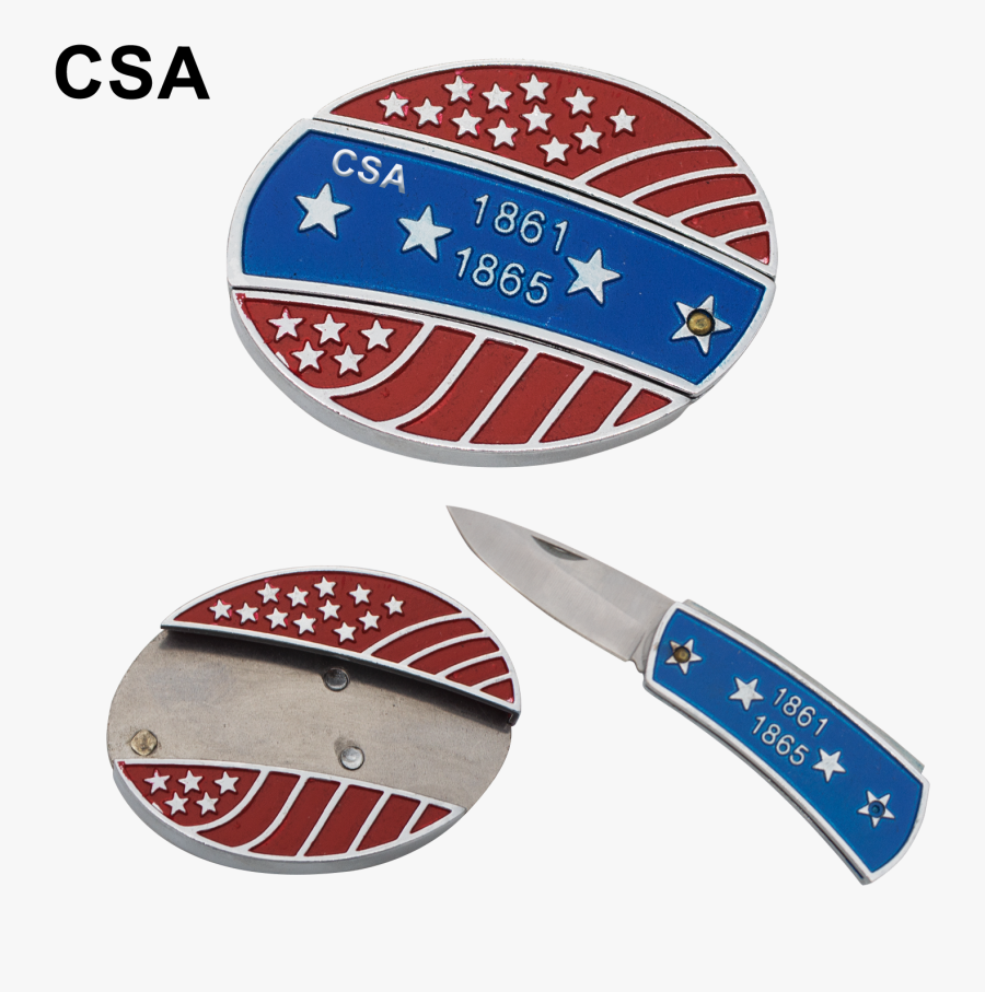 Rebel Flag Png - Hidden Knife Belt Buckle, Transparent Clipart