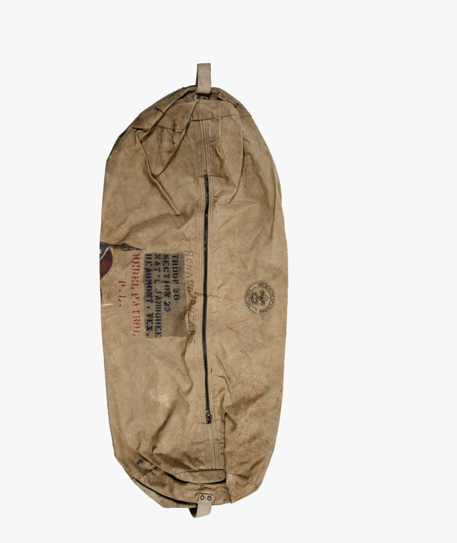 Rare Hand Painted Boy Scout Duffle W/ Confederate Flag - Garment Bag, Transparent Clipart