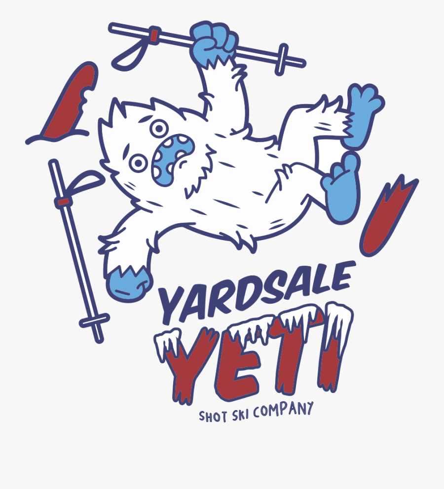 Yardsale Yeti Shot Ski Co - Yardsale Yeti, Transparent Clipart