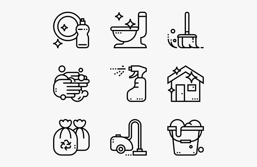 Cleaning - Vector Design Icon, Transparent Clipart