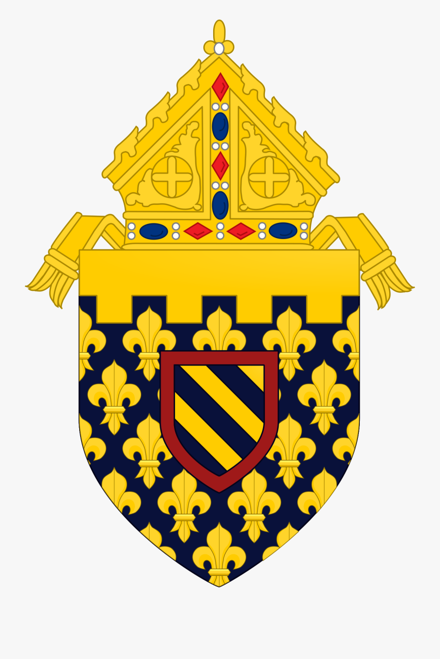 Blank Bishop Coat Of Arms, Transparent Clipart