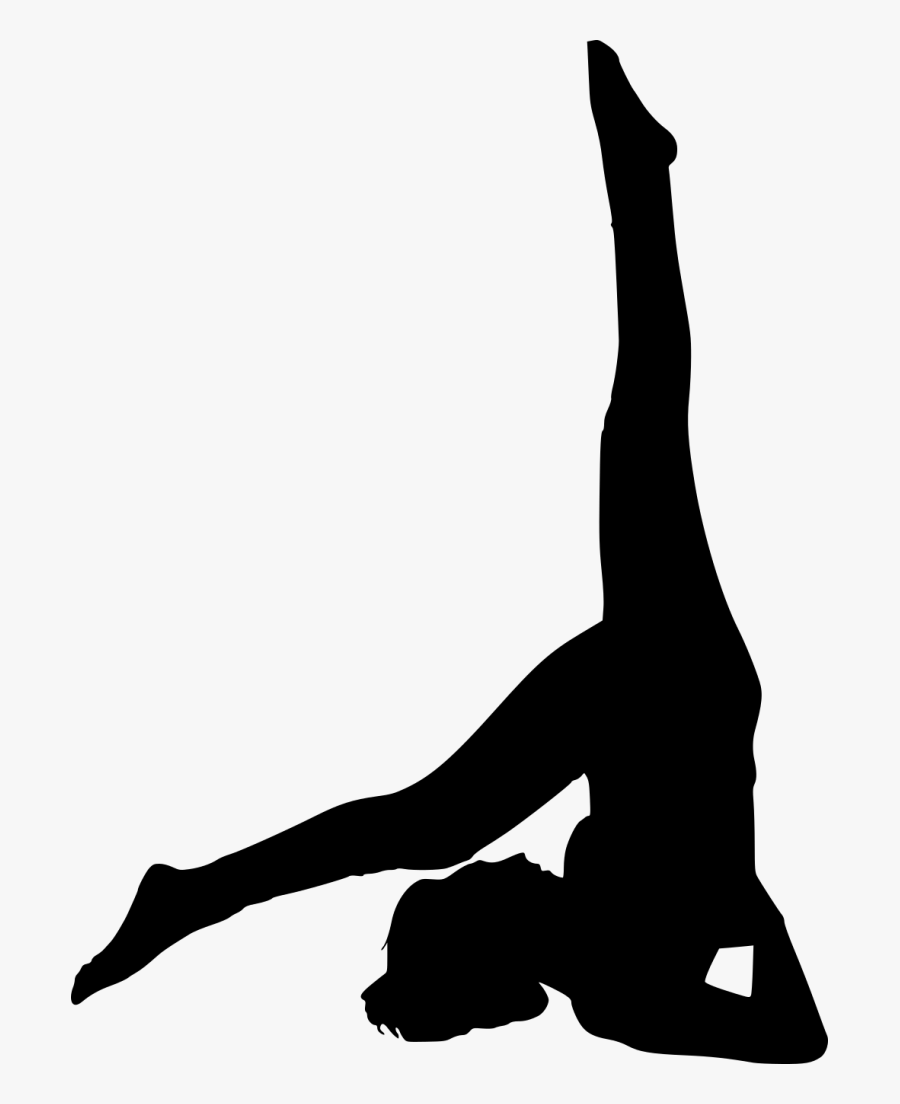Fitness Clipart Pilates - Yoga Human Silhouette Png, Transparent Clipart