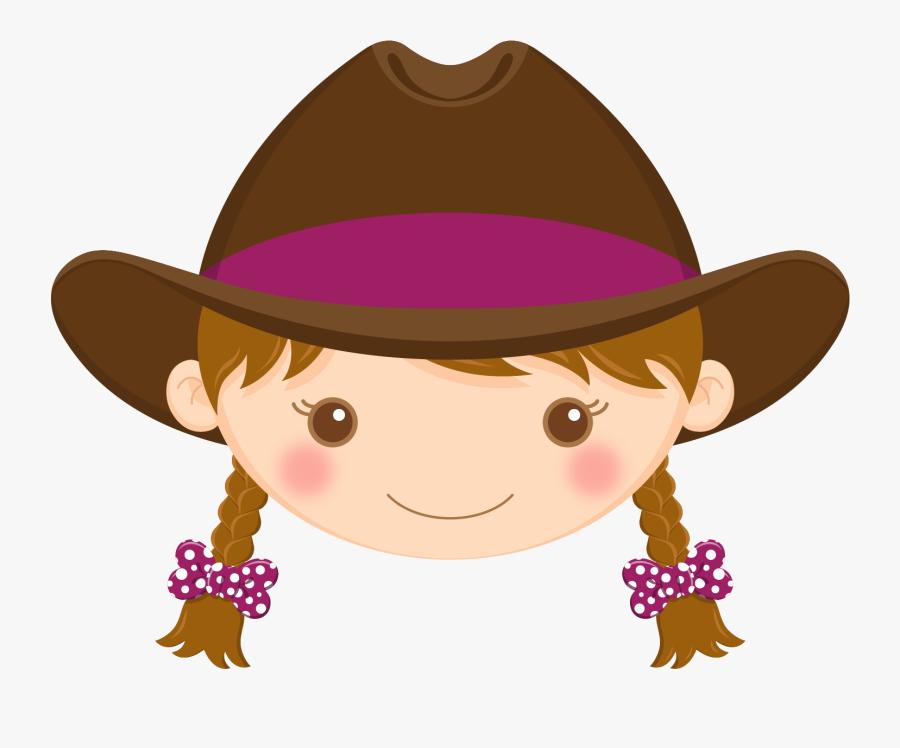 Little Sister Cowgirl, Transparent Clipart