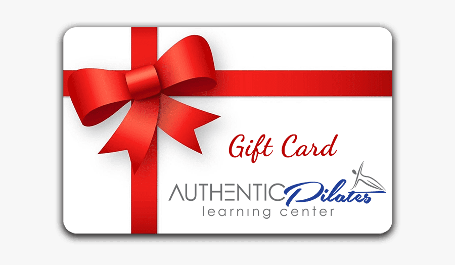 Gift Card For Authentic Pilates Learning Center - $5 Gift Card, Transparent Clipart