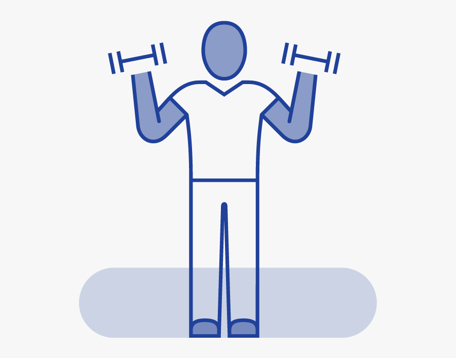 Body Works Blue Outline Fitness, Transparent Clipart