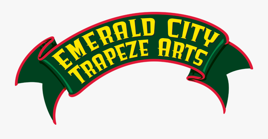 Emerald City Trapeze Logo, Transparent Clipart