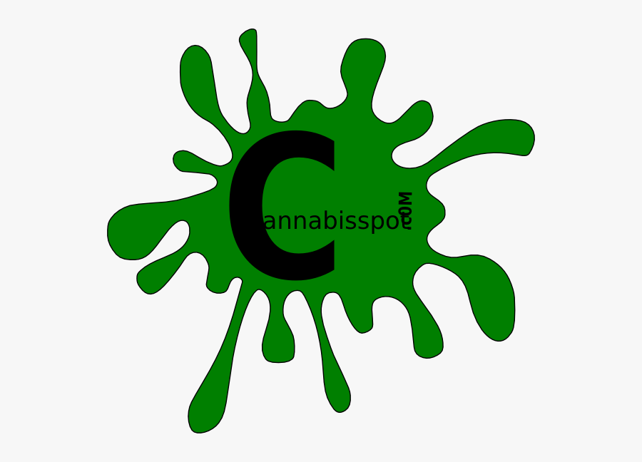 Cannabis Spot - Red Paint Splatter Clipart, Transparent Clipart